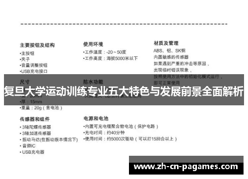 复旦大学运动训练专业五大特色与发展前景全面解析